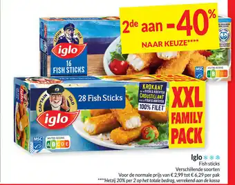 Intermarché Iglo Fish Sticks Per Pack aanbieding