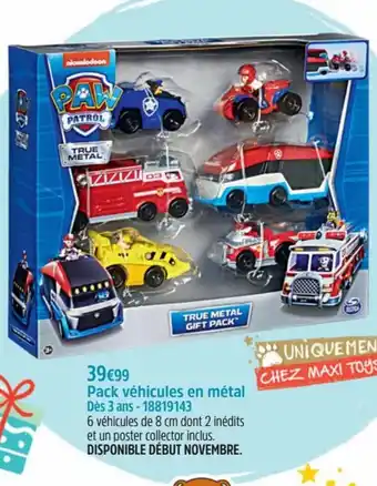 Pack vehicules en metal 18819143