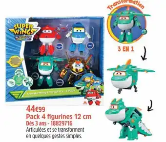 Pack 4 figurines 12CM 18829716
