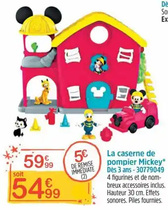 Maxi Toys La caserne de pompier Mickey 30CM 30779049 aanbieding