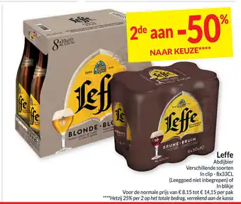 Intermarché Leffe Abdijbier In clip 8x33cl aanbieding