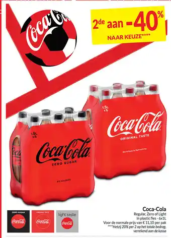 Cola-Cola Regular, Zero of Light In Plastic fles-6x1L