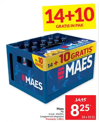 Intermarché Maes Pils In Krat 24 x 25 cl aanbieding