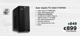 Acer Aspire TC Intel i7-10700