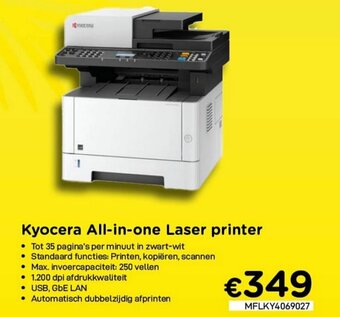 CompuDeals Kyocera All-in-one Laser printer aanbieding
