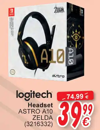 Cora Logitech Headset Astro A10 Zelda aanbieding