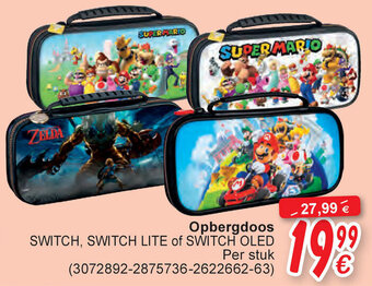 Opbergdoos Switch, Switch Lite of Switch OLED