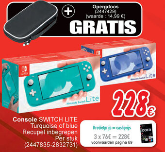 Cora Console Switch Lite aanbieding