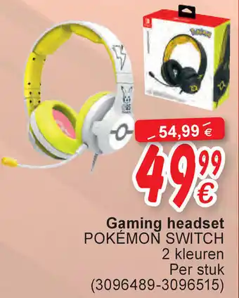 Gaming headset Pokemon Switch