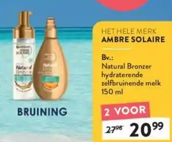 Natural bronzer hydraterende zelfbruinende melk 150 ml
