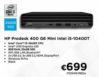CompuDeals HP Prodesk 400 G6 Mini Intel i5-10400T aanbieding
