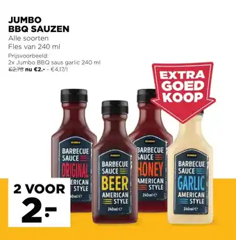 Jumbo Jumbo BBQ Sauzen aanbieding