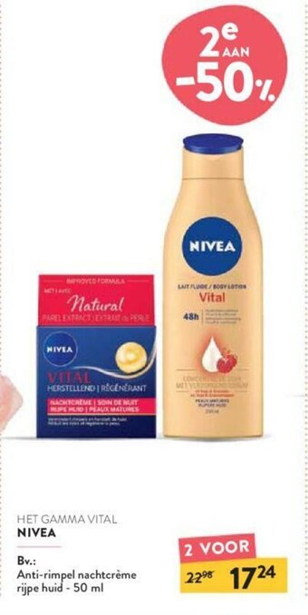 Di Het gamma vital nivea aanbieding