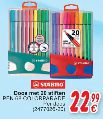 Stabilo Doos met 20 stiften