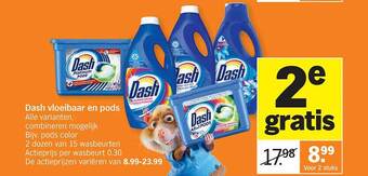 Dash vloeibaar en pods