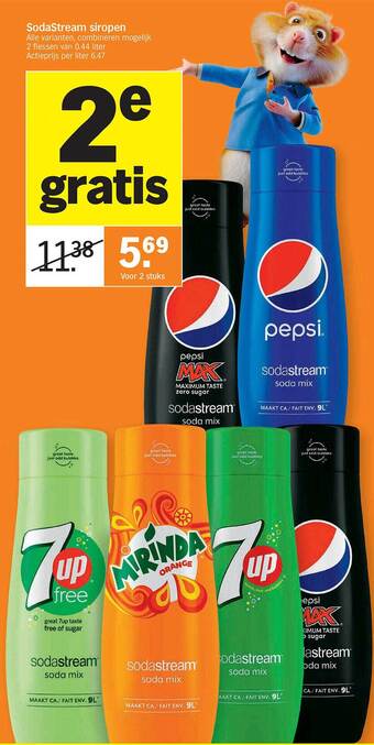 Albert Heijn Sodastream siropen aanbieding