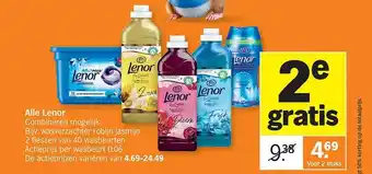 Albert Heijn Alle lenor 2e gratis aanbieding