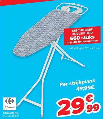 Carrefour Strijkplank aanbieding