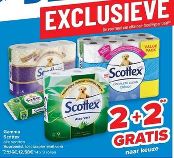 Carrefour Gamma scottex aanbieding