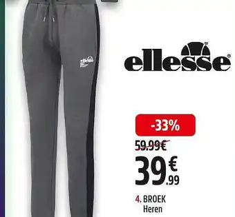 Intersport Broek heren ellesse aanbieding