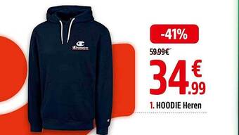 Intersport Hoodie heren aanbieding
