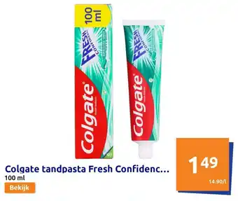 Action Colgate Tandpasta Fresh Confidence 100ml aanbieding