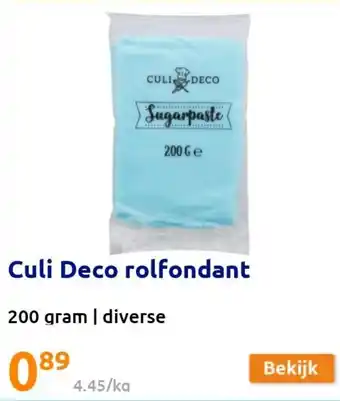 Action Culi Deco Rolfondant 200gram aanbieding