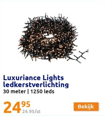 Action Luxuriance Lights Ledkerstverlichting 30 Meter 1250 LEDS aanbieding