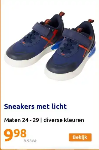 Action Sneakers Met Licht Maten 24-29 aanbieding