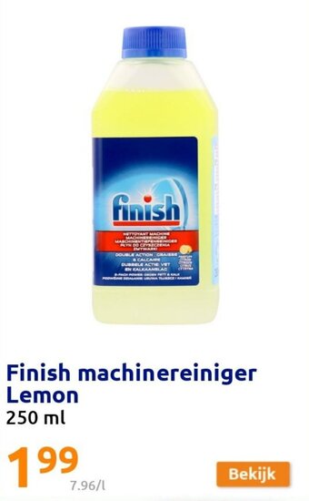 Action Finish Machinereiniger Lemon 250ml aanbieding