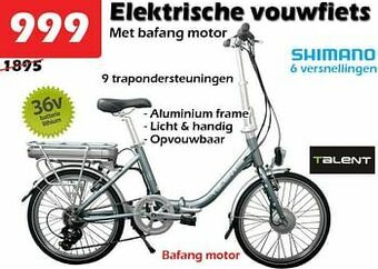 iTEK Elektrische vouwfiets aanbieding