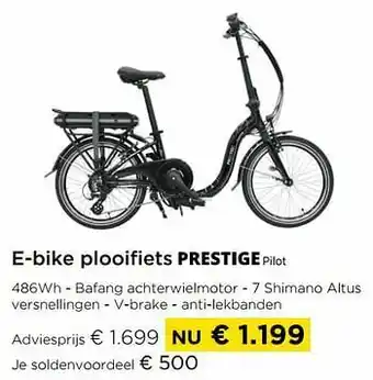 Molecule E-bike plooifiets pilot aanbieding