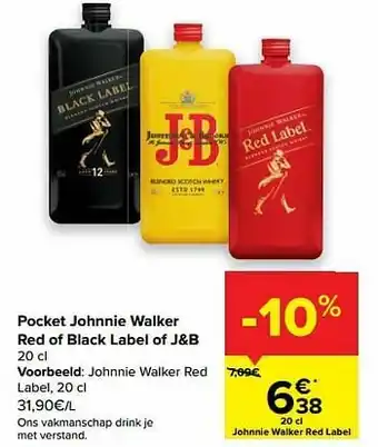 Carrefour Johnnie walker red label aanbieding