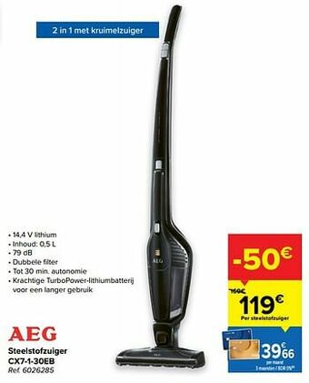 Aeg steelstofzuiger cx7-1-30eb