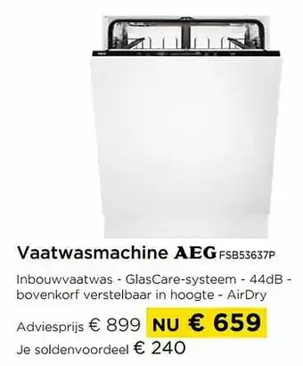 Molecule Aeg vaatwasmachine fsb53637p aanbieding