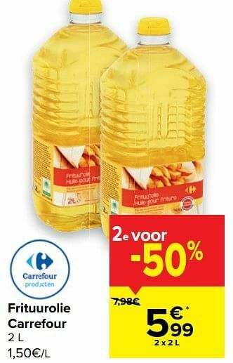 Carrefour Frituurolie carrefour aanbieding