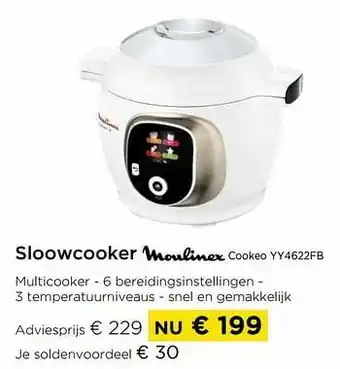 Molecule Moulinex sloowcooker cookeo yy4622fb aanbieding