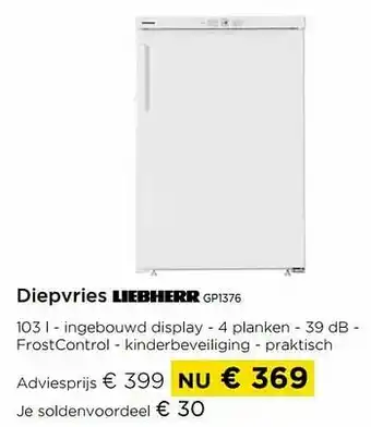 Molecule Liebherr diepvries gp1376 aanbieding