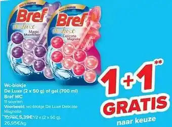 Carrefour Bref wc-blokje de luxe delicate magnolia aanbieding