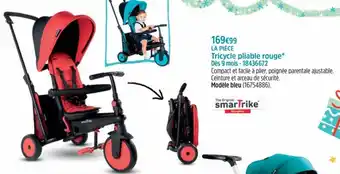 smarTrike Tricycle pliable rouge 18436672