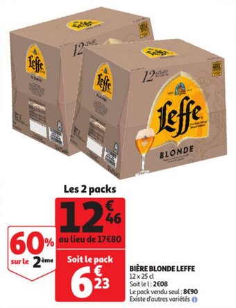 Auchan Biere Blonde Leffe aanbieding