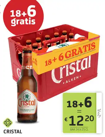 Cristal Bak 24 x 25cl , 18+6 Gratis