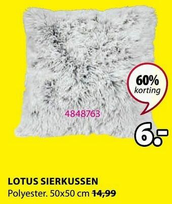 Jysk Lotus sierkussen aanbieding