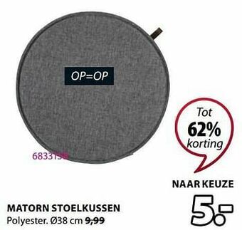 Jysk Matorn stoelkussen aanbieding