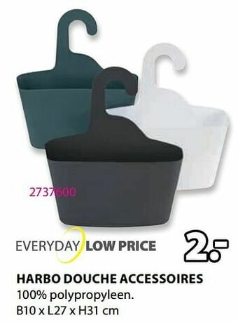 Jysk Harbo douche accessoires aanbieding