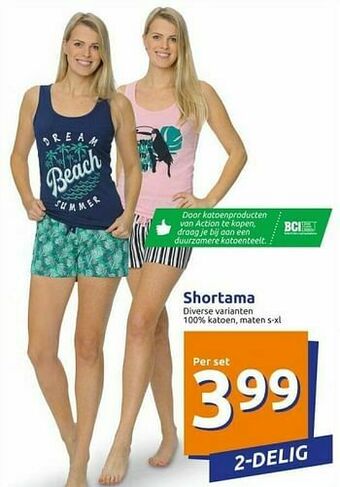 Action Shortama aanbieding