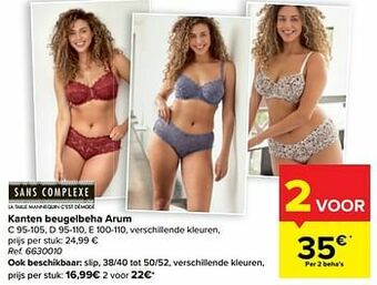 Carrefour Kanten beugelbeha arum aanbieding