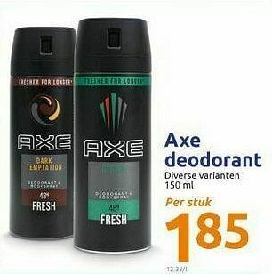 Action Axe deodorant aanbieding
