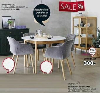 Jysk Langelinie vitrinekast aanbieding