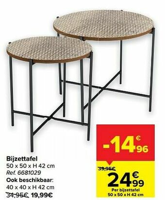 Carrefour Bijzettafel aanbieding